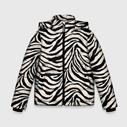 Зимняя куртка для мальчика Полосатая шкура зебры, белого тигра