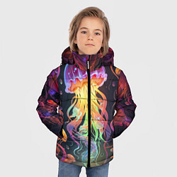 Куртка зимняя для мальчика Фантастическая медуза, цвет: 3D-светло-серый — фото 2