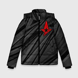 Куртка зимняя для мальчика Astralis - монохромный, цвет: 3D-черный