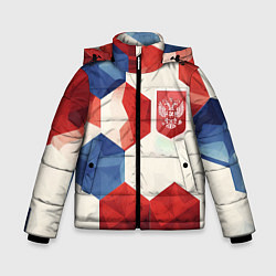 Зимняя куртка для мальчика Большие плиты герб России