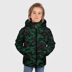 Куртка зимняя для мальчика Точечный камуфляжный узор Spot camouflage pattern, цвет: 3D-светло-серый — фото 2