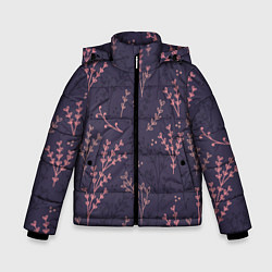 Зимняя куртка для мальчика Розовые веточки