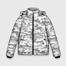 Зимняя куртка для мальчика Камуфляж серый