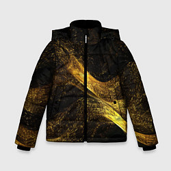 Куртка зимняя для мальчика Золотая пыльца, цвет: 3D-черный