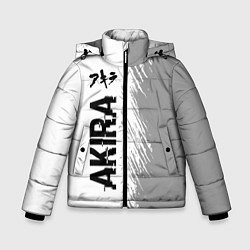Куртка зимняя для мальчика Akira glitch на светлом фоне: по-вертикали, цвет: 3D-черный