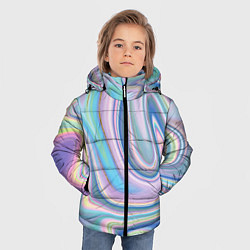 Куртка зимняя для мальчика Sea waves fantasy, цвет: 3D-светло-серый — фото 2