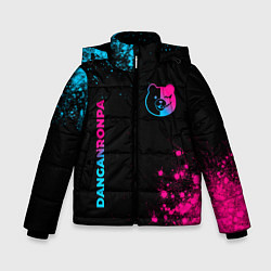Зимняя куртка для мальчика Danganronpa - neon gradient: надпись, символ