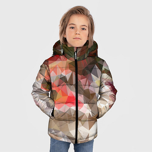 Зимняя куртка для мальчика Pattern style / 3D-Черный – фото 3