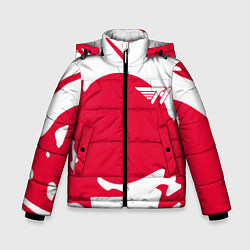 Куртка зимняя для мальчика T1 форма, цвет: 3D-светло-серый
