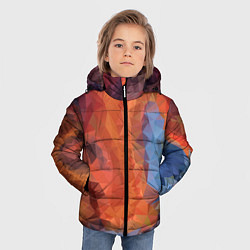 Куртка зимняя для мальчика Ginger blue pattern, цвет: 3D-светло-серый — фото 2