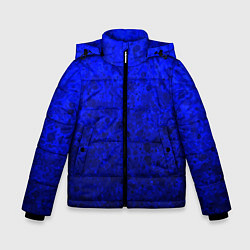 Куртка зимняя для мальчика Абстракция ультрамарин, цвет: 3D-светло-серый