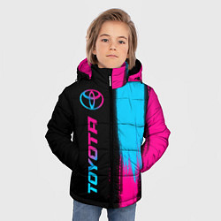 Куртка зимняя для мальчика Toyota - neon gradient: по-вертикали, цвет: 3D-черный — фото 2