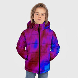 Куртка зимняя для мальчика Абстрактные разводы на воде, цвет: 3D-светло-серый — фото 2