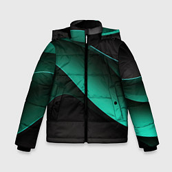 Зимняя куртка для мальчика Абстрактная зеленая текстура