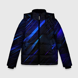 Зимняя куртка для мальчика Blue black texture