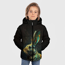 Куртка зимняя для мальчика Магический кролик, цвет: 3D-красный — фото 2