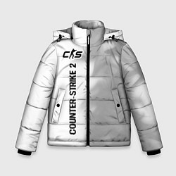 Куртка зимняя для мальчика Counter-Strike 2 glitch на светлом фоне: по-вертик, цвет: 3D-черный