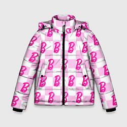 Зимняя куртка для мальчика Розовая шашка и Барби