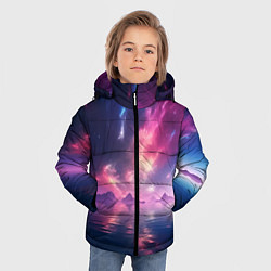 Куртка зимняя для мальчика Space and islands, цвет: 3D-светло-серый — фото 2