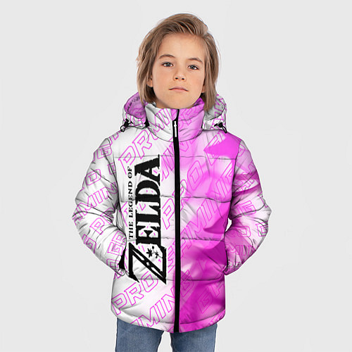 Зимняя куртка для мальчика Zelda pro gaming: по-вертикали / 3D-Черный – фото 3