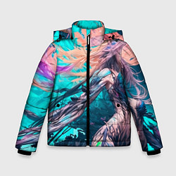 Куртка зимняя для мальчика Лига стихий, цвет: 3D-светло-серый