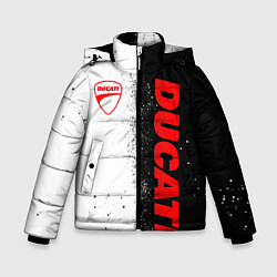 Куртка зимняя для мальчика Ducati - двоичный, цвет: 3D-светло-серый