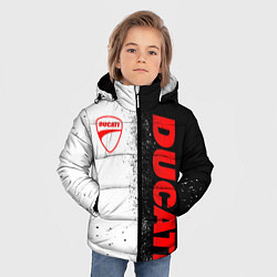 Куртка зимняя для мальчика Ducati - двоичный, цвет: 3D-черный — фото 2