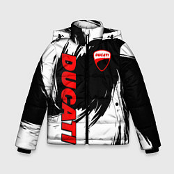 Зимняя куртка для мальчика Ducati - мазки краски