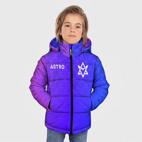 Зимняя куртка для мальчика Astro pattern / 3D-Черный – фото 3