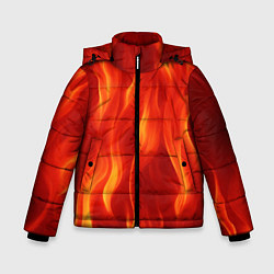 Зимняя куртка для мальчика Огонь рыжий