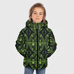 Куртка зимняя для мальчика Орнамент маори, цвет: 3D-черный — фото 2