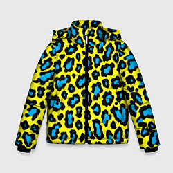 Зимняя куртка для мальчика Кислотный леопард паттерн