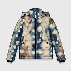 Куртка зимняя для мальчика Тай дай паттерн, цвет: 3D-черный