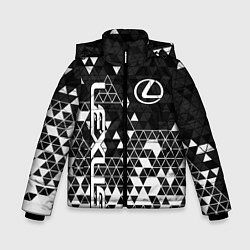 Куртка зимняя для мальчика Лексус - распад, цвет: 3D-черный