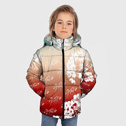 Куртка зимняя для мальчика Stray Kids flowers, цвет: 3D-черный — фото 2