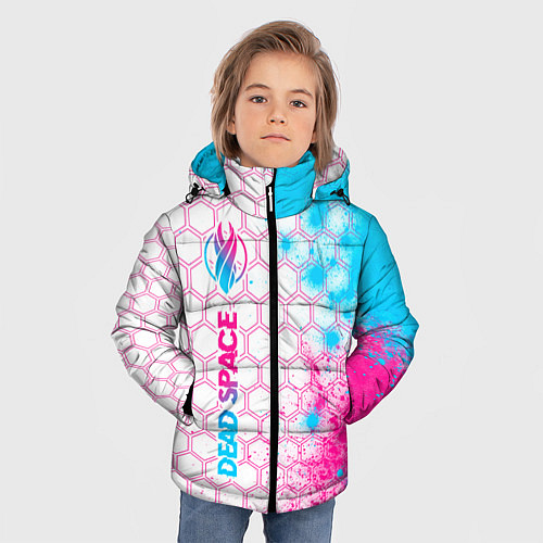 Зимняя куртка для мальчика Dead Space neon gradient style: по-вертикали / 3D-Черный – фото 3