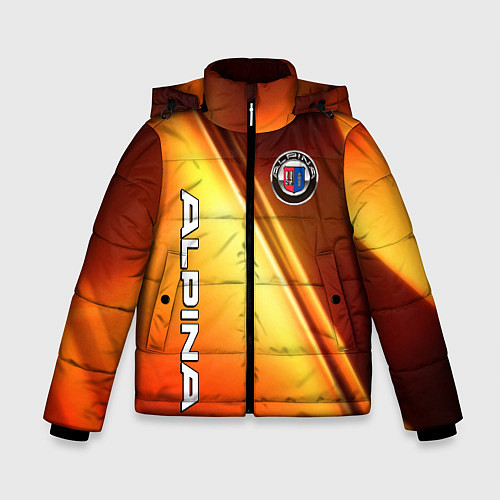 Зимняя куртка для мальчика Alpina - теплое свечение / 3D-Светло-серый – фото 1