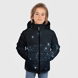 Куртка зимняя для мальчика Абстрактное свечение, цвет: 3D-светло-серый — фото 2