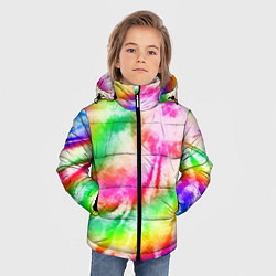 Куртка зимняя для мальчика Красивый тай дай, цвет: 3D-светло-серый — фото 2