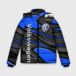Куртка зимняя для мальчика Вольцваген - спортивная униформа, цвет: 3D-черный