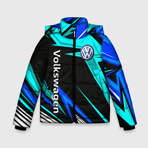 Зимняя куртка для мальчика Фольцваген - sport uniform / 3D-Светло-серый – фото 1