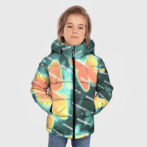 Зимняя куртка для мальчика Big Bang Бабочки / 3D-Черный – фото 3