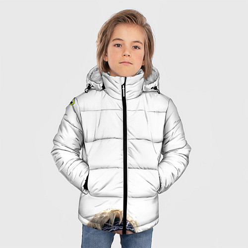 Зимняя куртка для мальчика Im Kenough / 3D-Светло-серый – фото 3