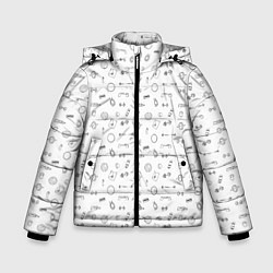 Зимняя куртка для мальчика Спортивные аксессуары паттерн