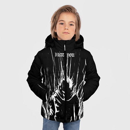Зимняя куртка для мальчика Итадори в ярости - Магическая битва / 3D-Черный – фото 3