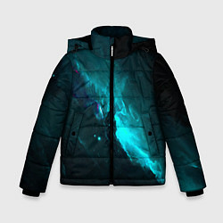 Зимняя куртка для мальчика Голубое свечение в космосе