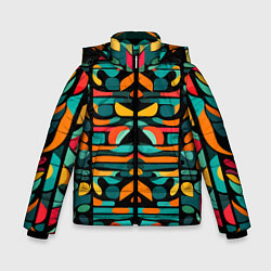 Зимняя куртка для мальчика Абстрактный красочный паттерн - мода