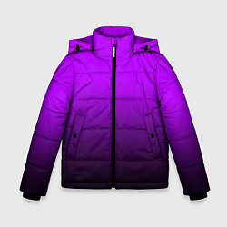 Зимняя куртка для мальчика Градиент фиолетово-чёрный