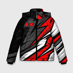 Куртка зимняя для мальчика Kawasaki - red uniform, цвет: 3D-черный