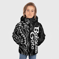 Куртка зимняя для мальчика Балдурс гейт 3 - черный дракон, цвет: 3D-черный — фото 2